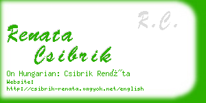 renata csibrik business card